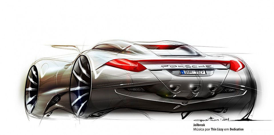 Hand drawn，course，ps，automobile，