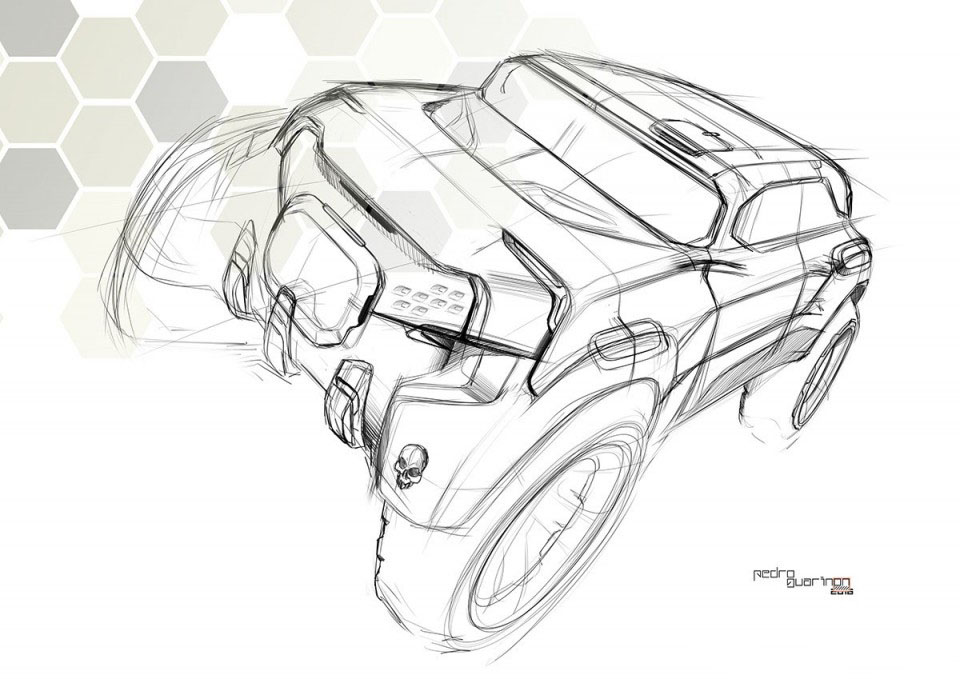 Hand drawn，course，ps，automobile，