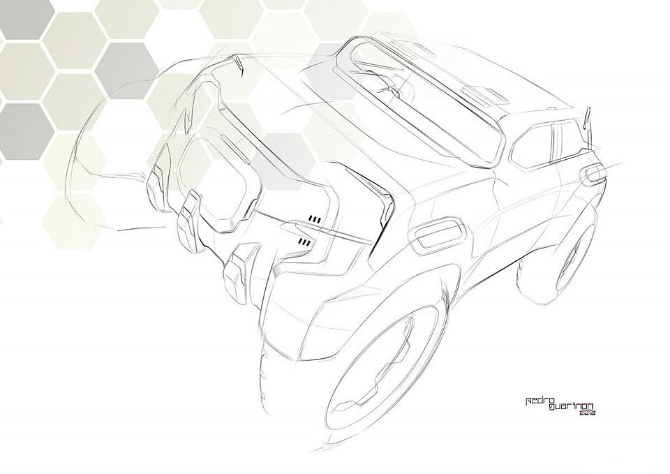 Hand drawn，course，ps，automobile，