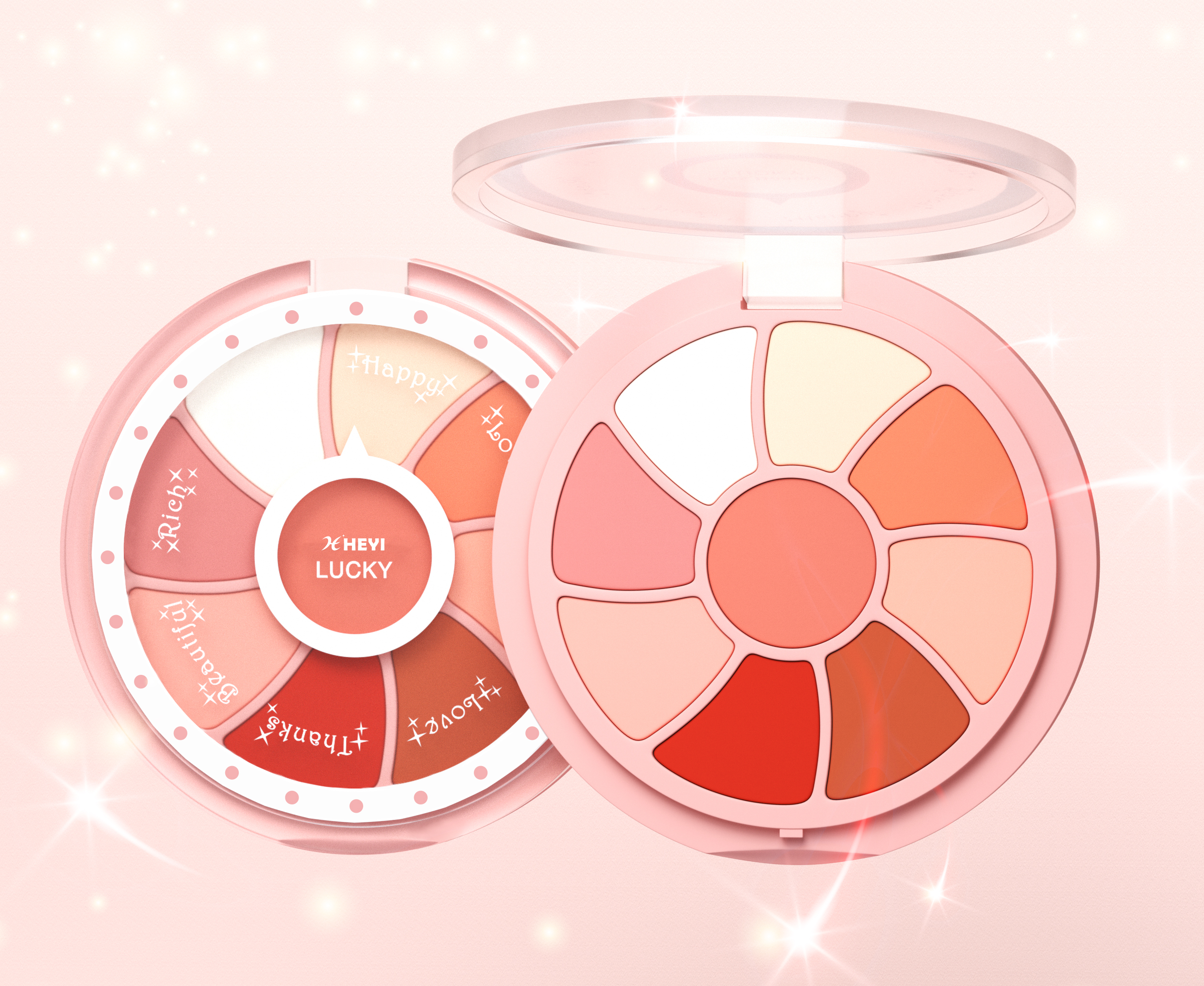 Make-up，Eyeshadow Compact，lucky，