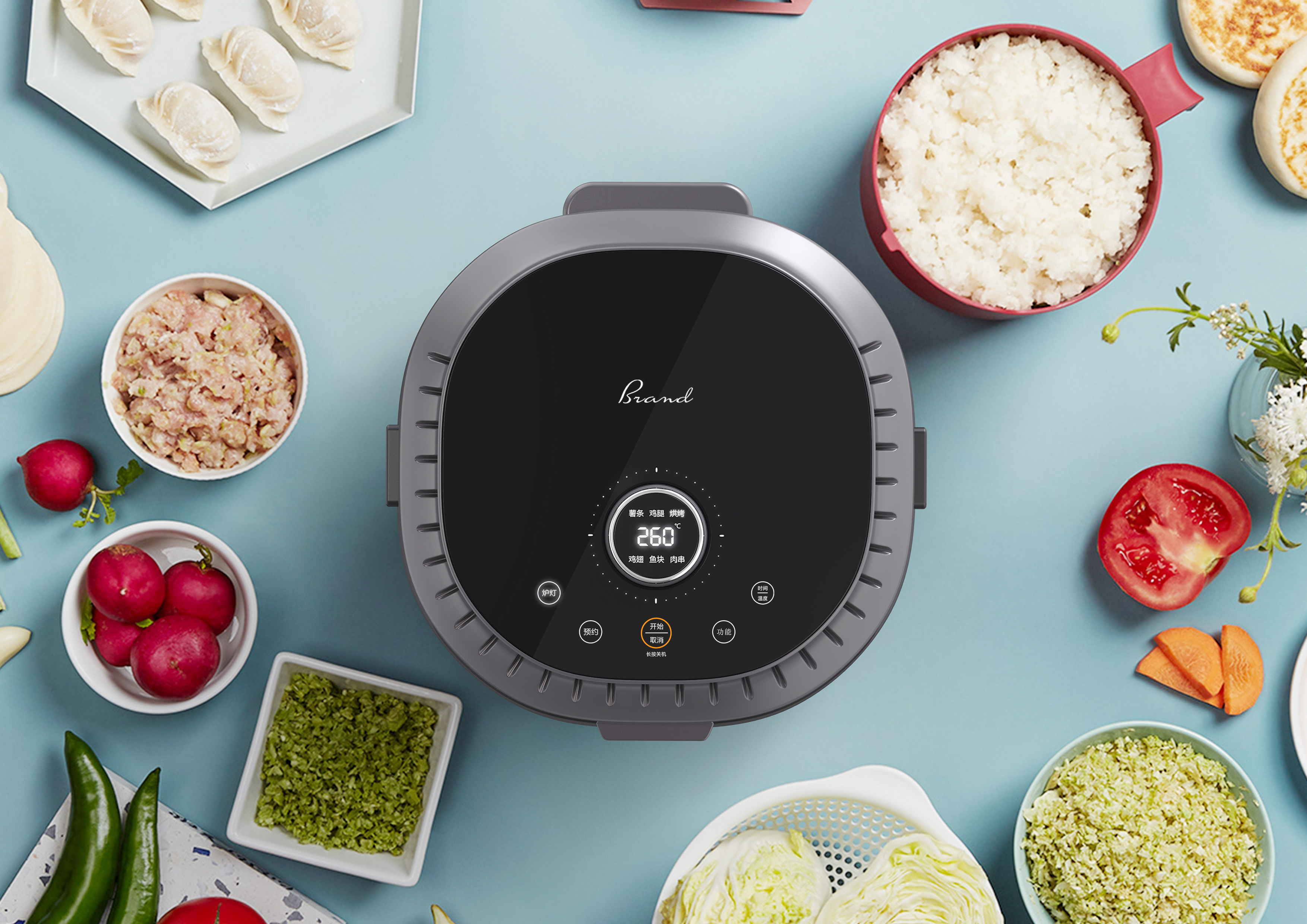 Kitchen electricity，Air fryer，Grass mold，