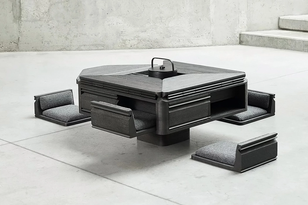 Start，Collapse and expand，tea set，