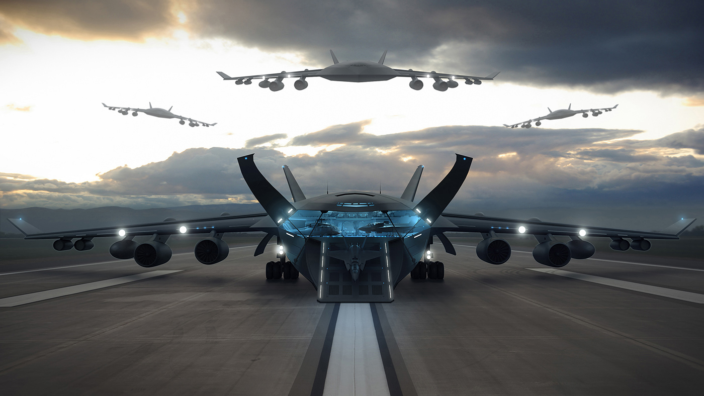 Cargo plane，conceptual design，Sense of future，