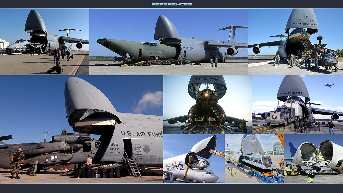 Cargo plane，conceptual design，Sense of future，