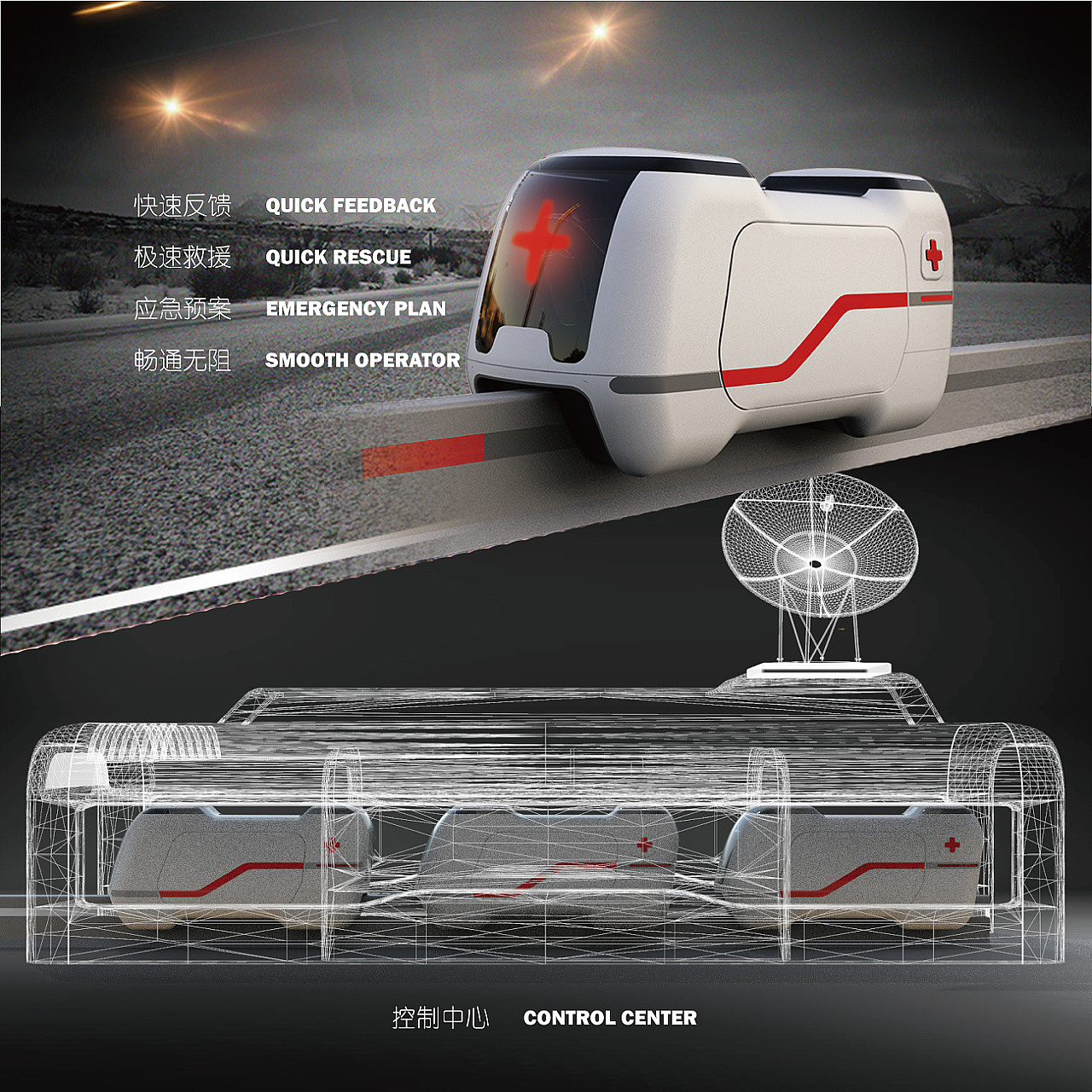 vehicle，concept，rescue，expressway，