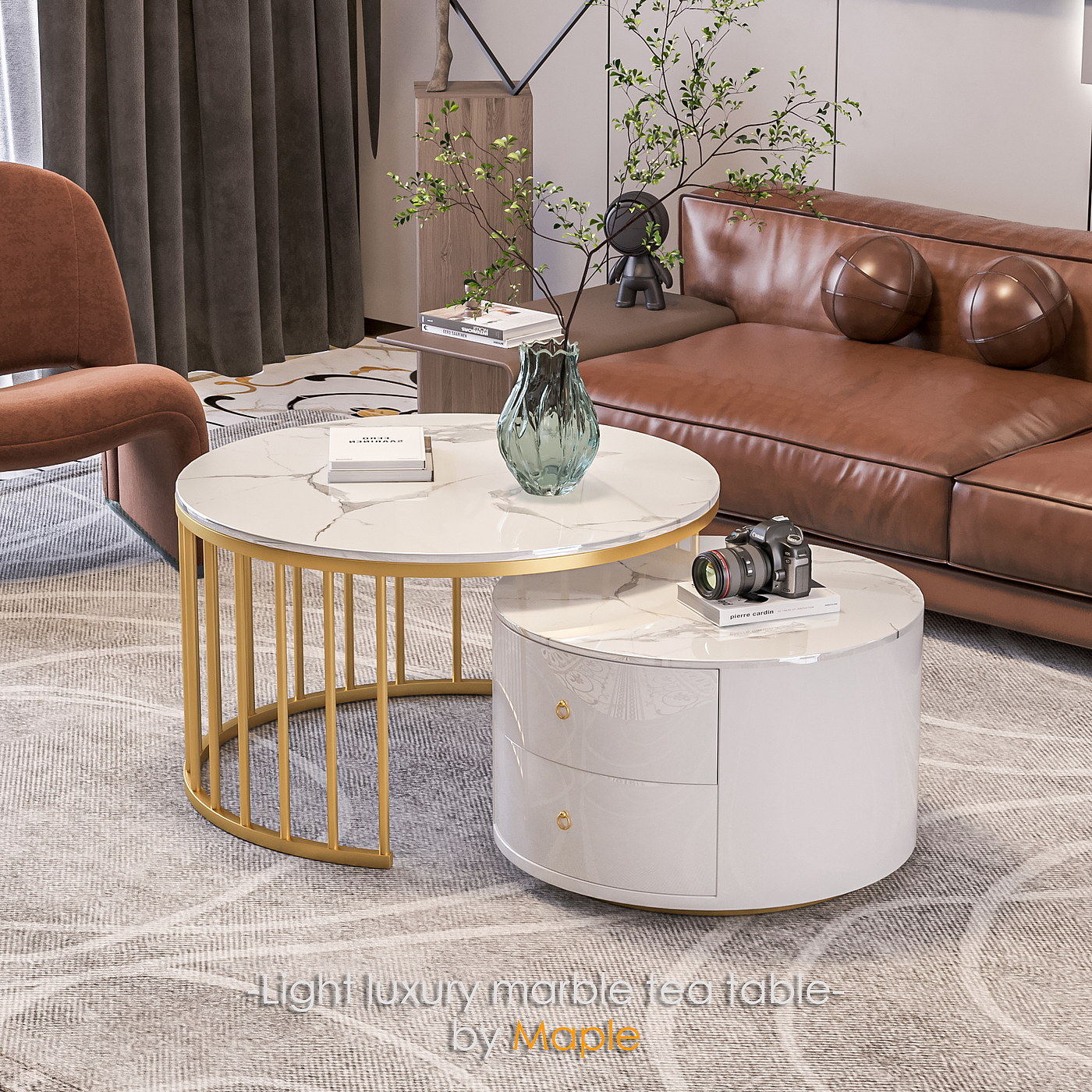 tea table，Son and mother，Iron art，design sketch，3d，corona，max，furniture，