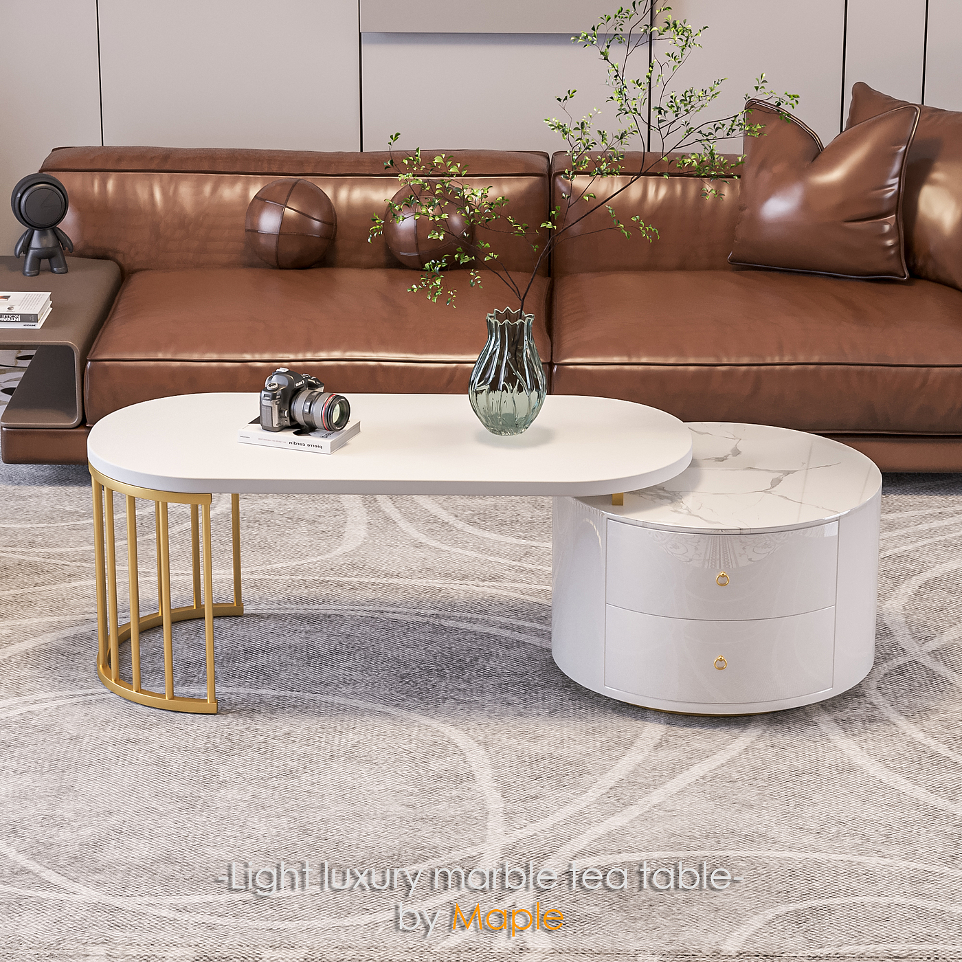 tea table，Son and mother，Iron art，design sketch，3d，corona，max，furniture，