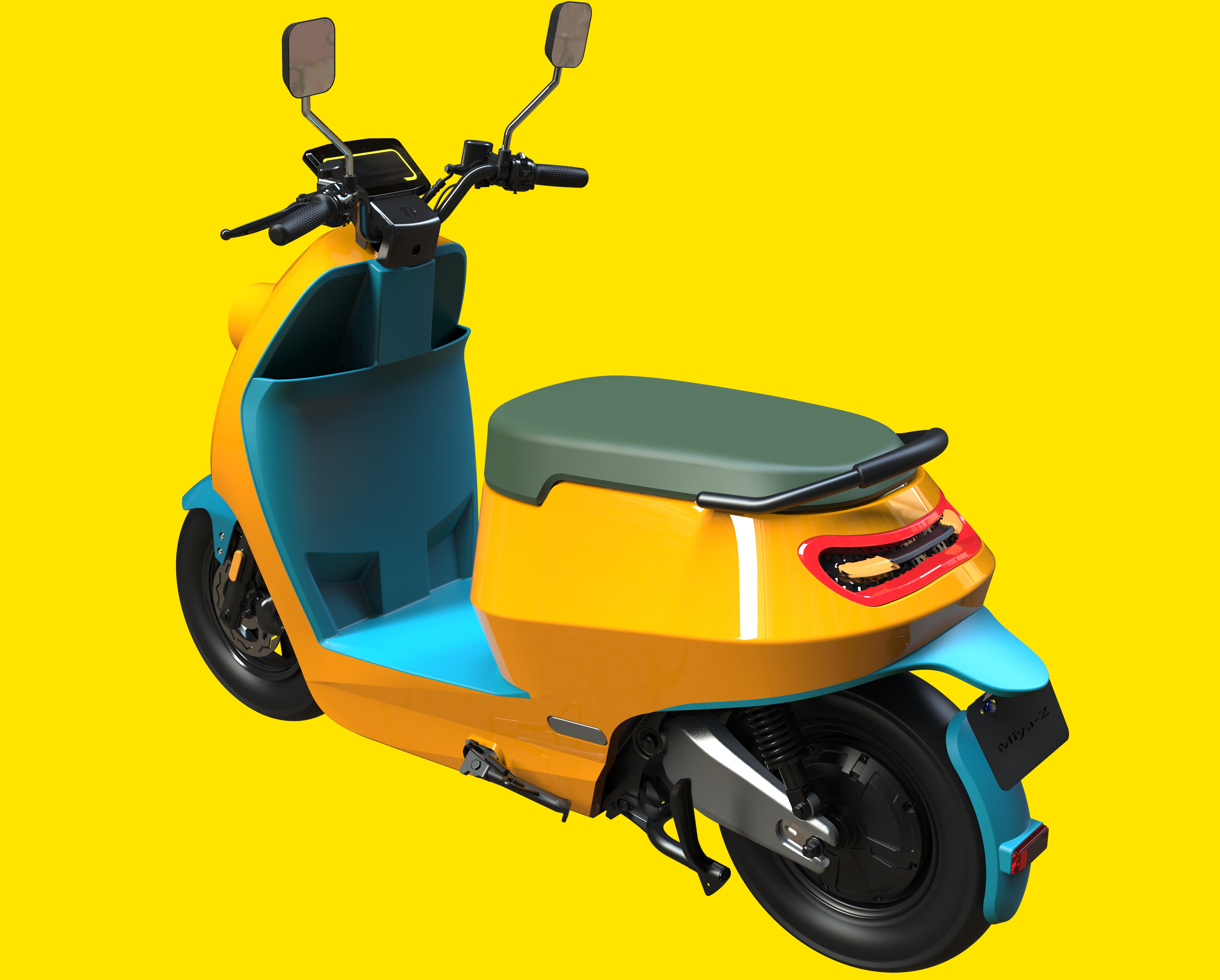 Round lamp，Electric vehicle，Electric friction，Women's car，lovely，Design，Electric two wheeled vehicle，UG surface + KS rendering，