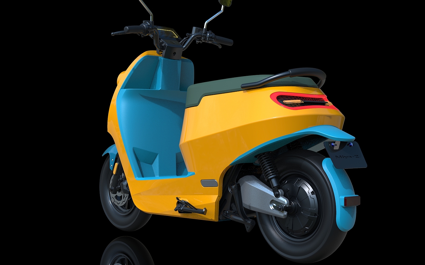 Round lamp，Electric vehicle，Electric friction，Women's car，lovely，Design，Electric two wheeled vehicle，UG surface + KS rendering，