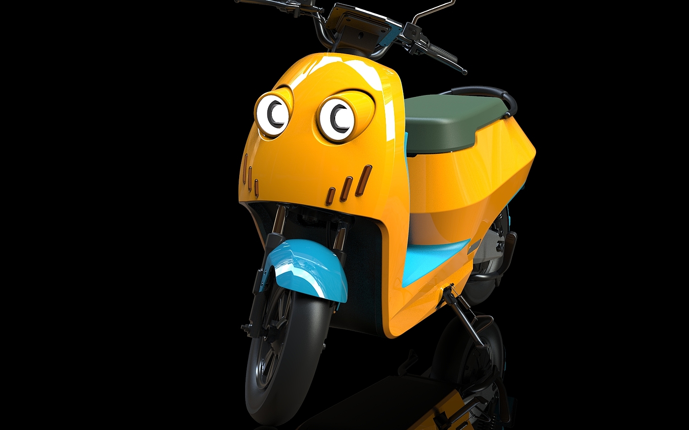Round lamp，Electric vehicle，Electric friction，Women's car，lovely，Design，Electric two wheeled vehicle，UG surface + KS rendering，