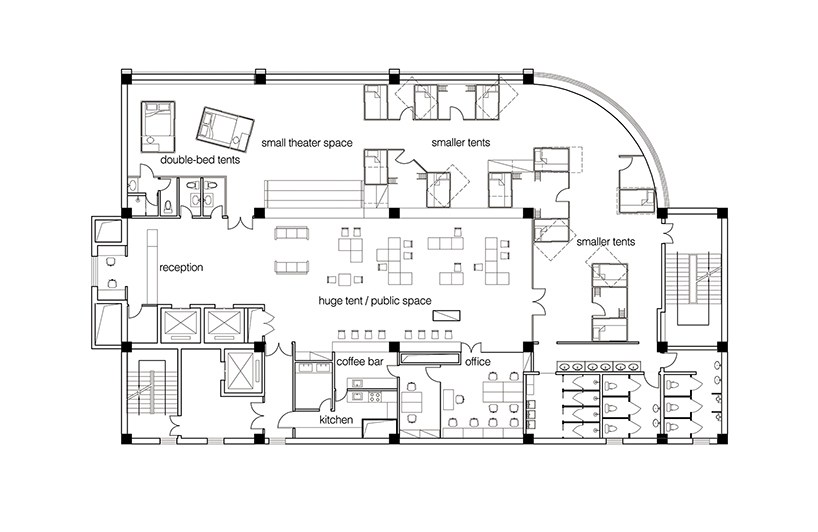 social place，Architecture，dormitory，