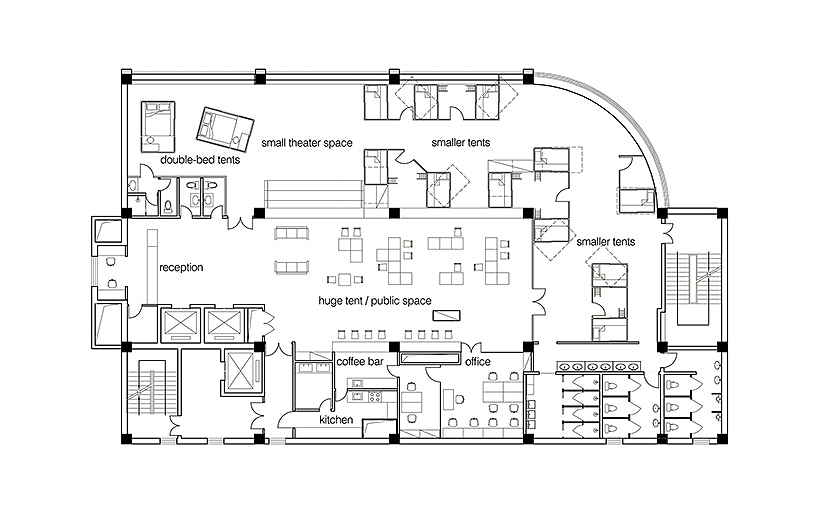 social place，Architecture，dormitory，