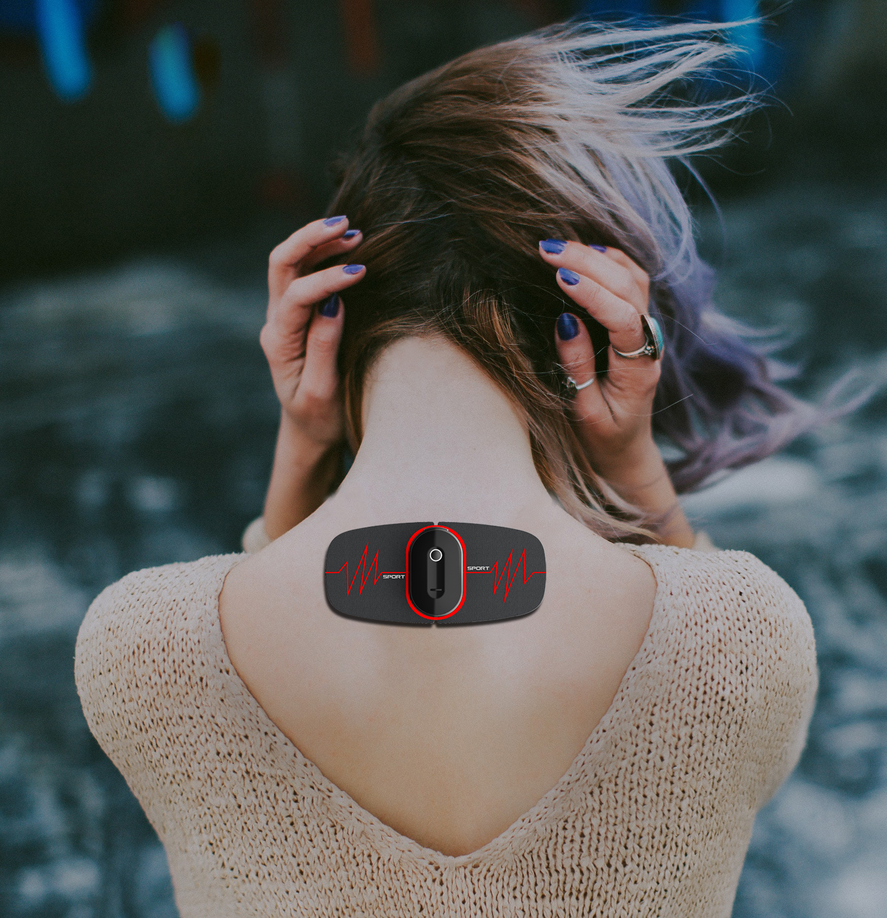 Mini massage paste，massage，TENS，relax，