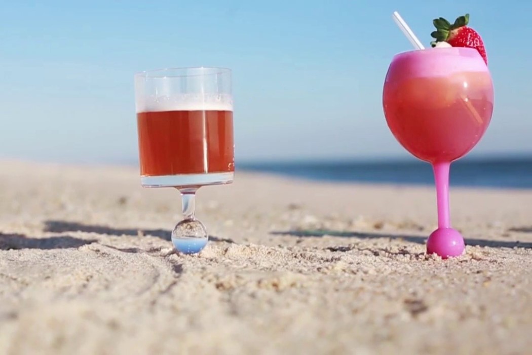 Glass，Beach cup，Shatter proof，originality，