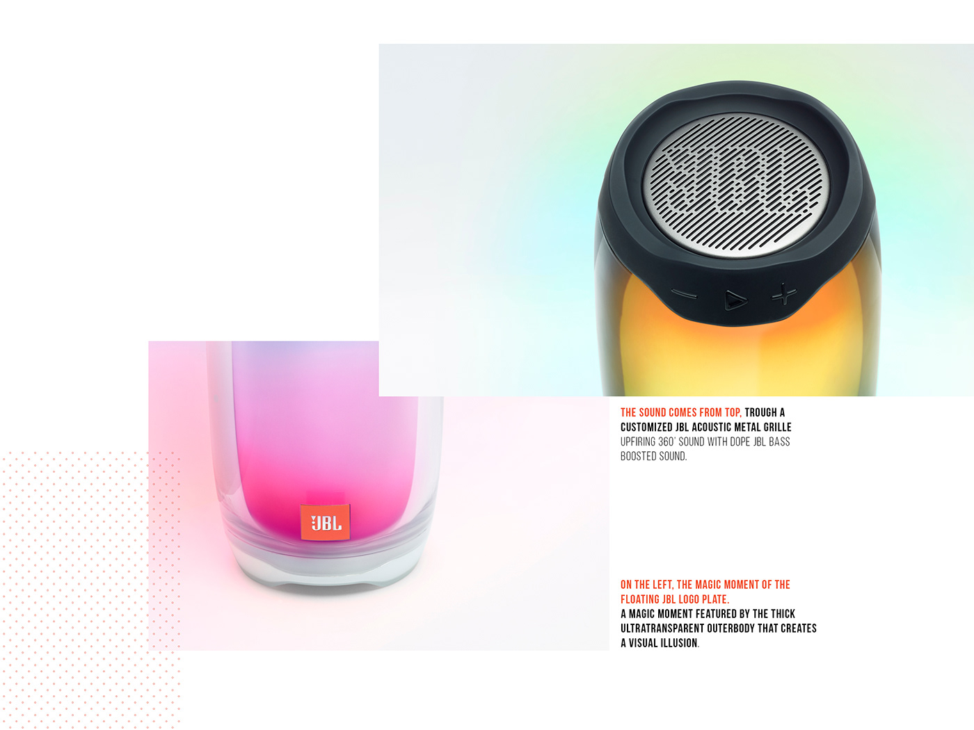 JBL pulse 4，lighting，sound，