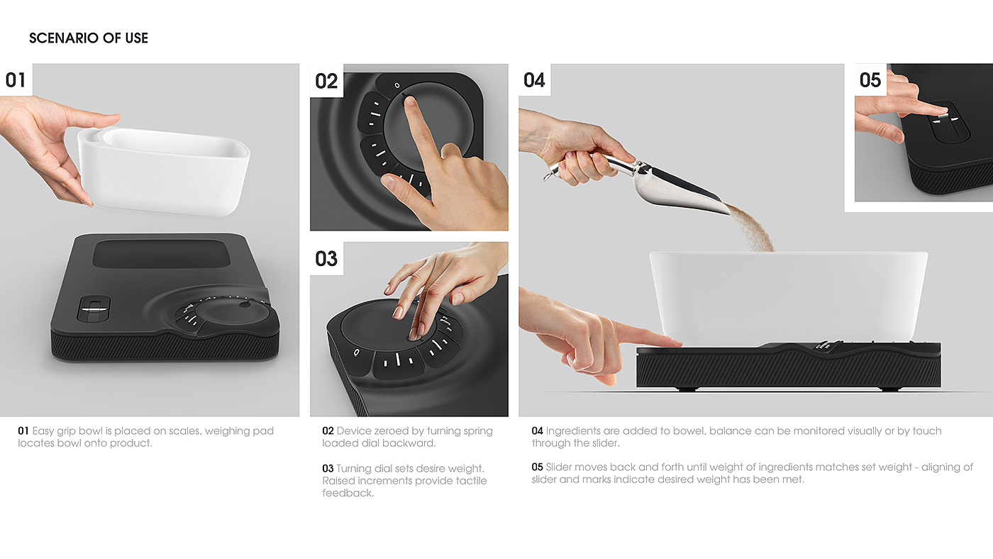 kitchen scale，visually impaired ，convenient，