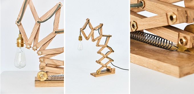 台灯,拓扑变形,伸缩设计,落地灯