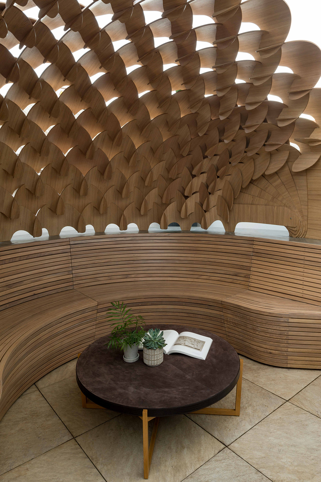 Architecture，Terrace，Wooden tile，