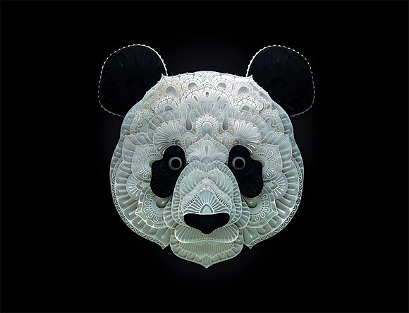 paper-cut，Watch for Animals，Art，World Wide Fund for nature，
