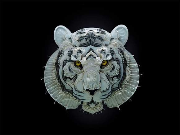 paper-cut，Watch for Animals，Art，World Wide Fund for nature，