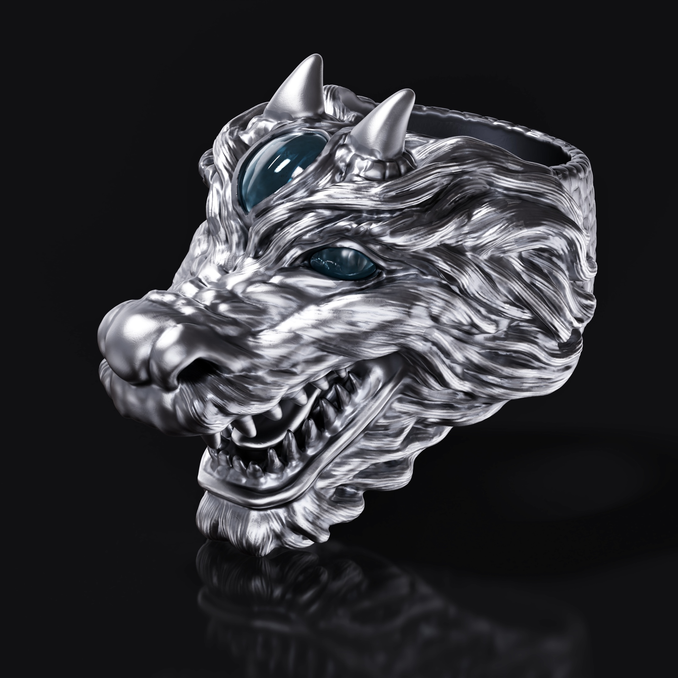 Zbrush，keyshot，modeling，Ring，Male ring，