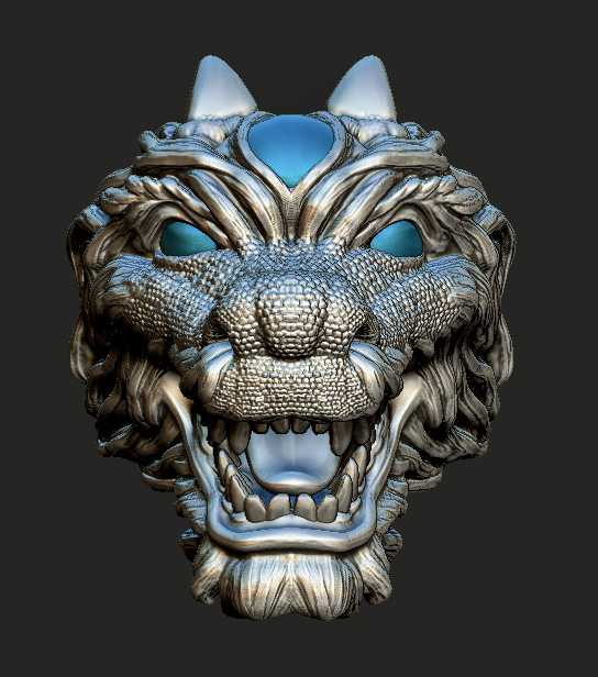 Zbrush，keyshot，modeling，Ring，Male ring，