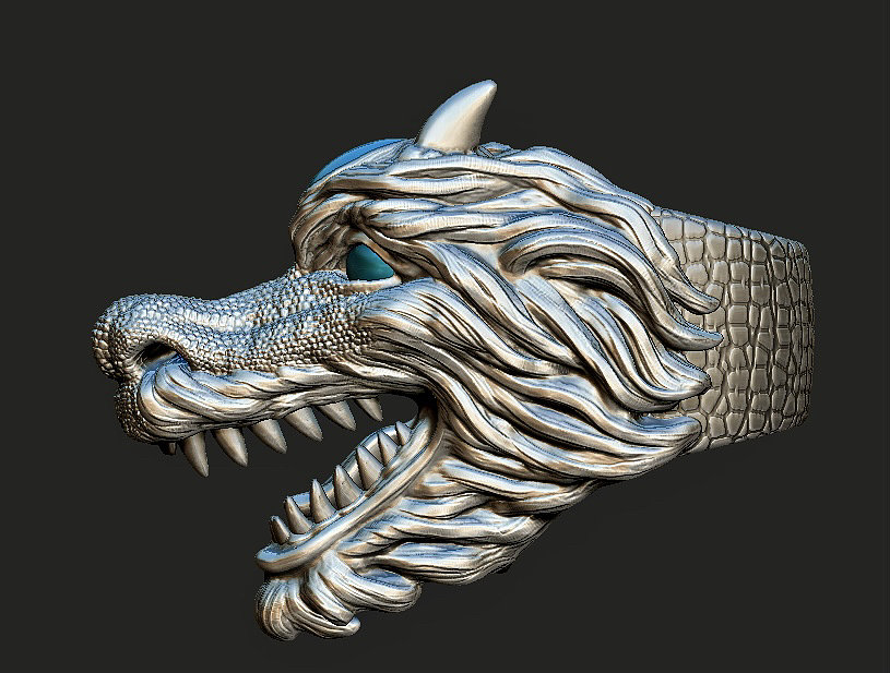 Zbrush，keyshot，建模，戒指，男戒，