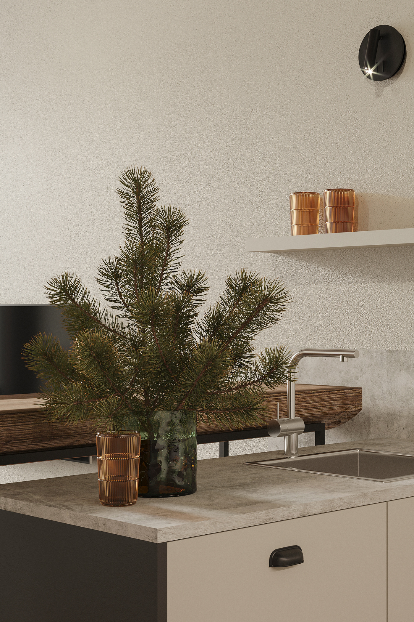 Interior design，3D max，STAROPOMINOVSKAYA，Home Furnishing，residence，