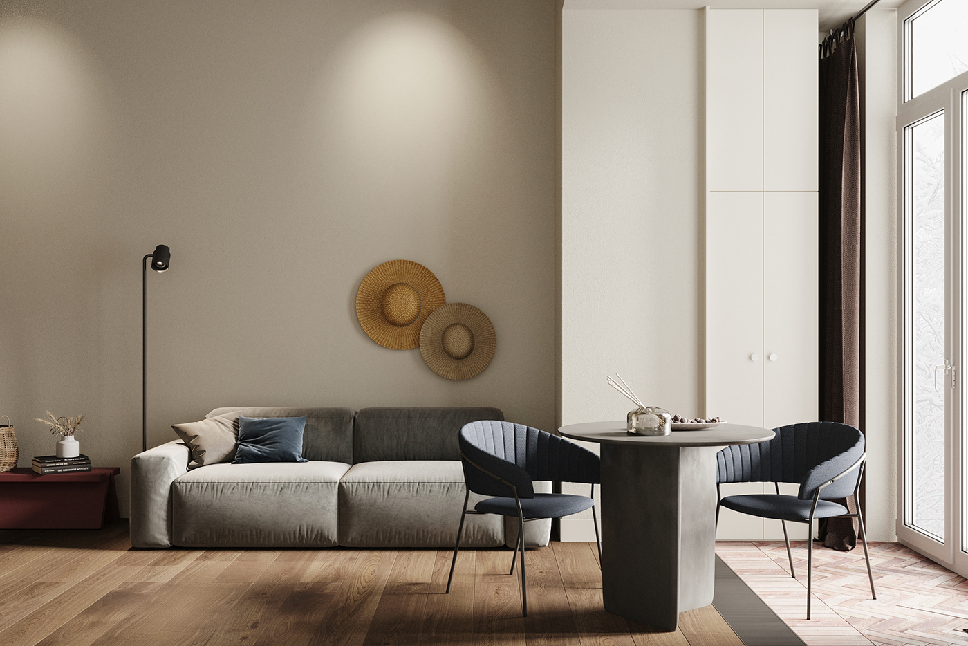 Interior design，3D max，STAROPOMINOVSKAYA，Home Furnishing，residence，