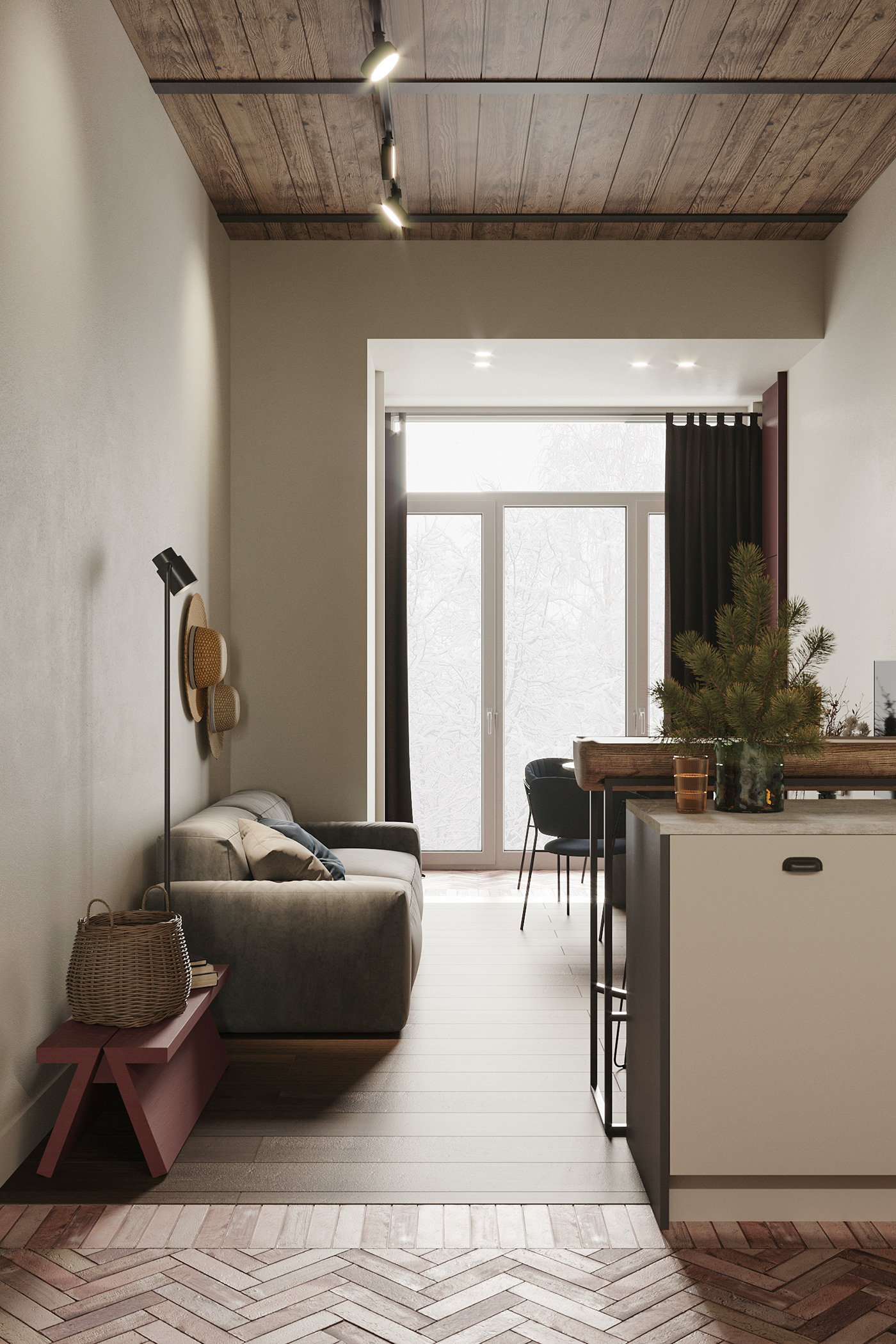 Interior design，3D max，STAROPOMINOVSKAYA，Home Furnishing，residence，