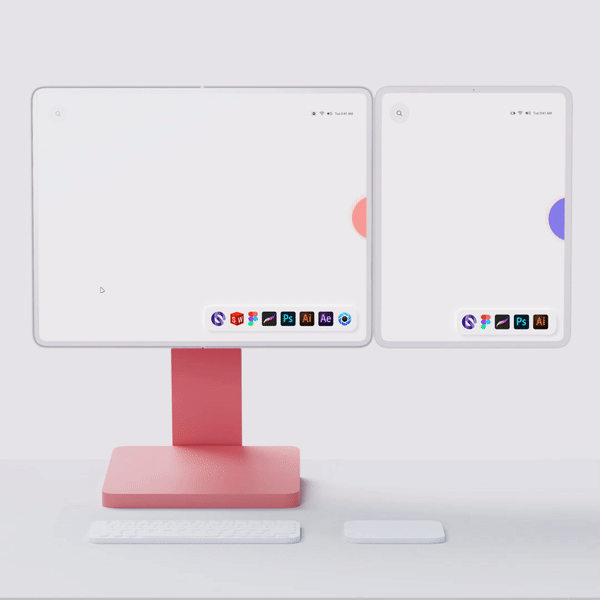 User experience，File sharing，future of work，concept，tablet PC，