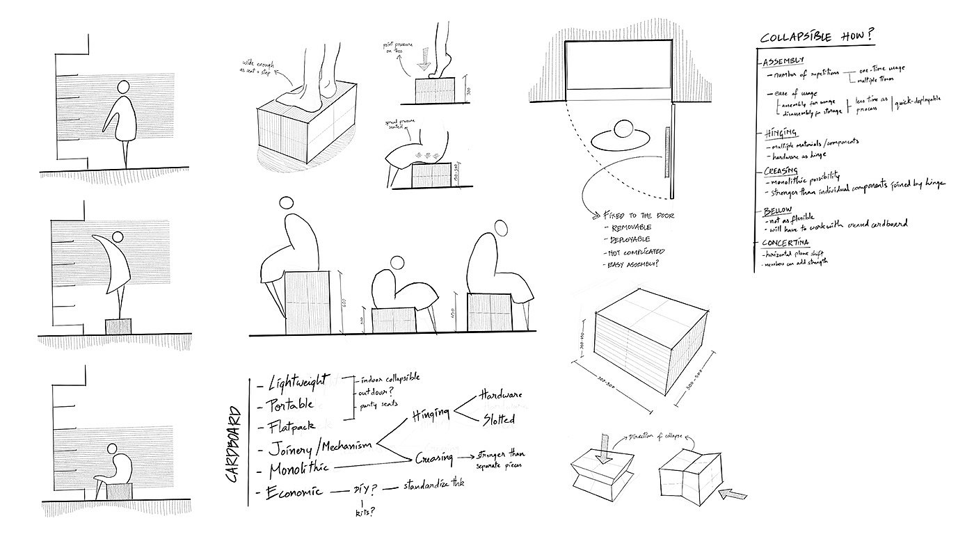 diy，Folding furniture，Double corrugated board，