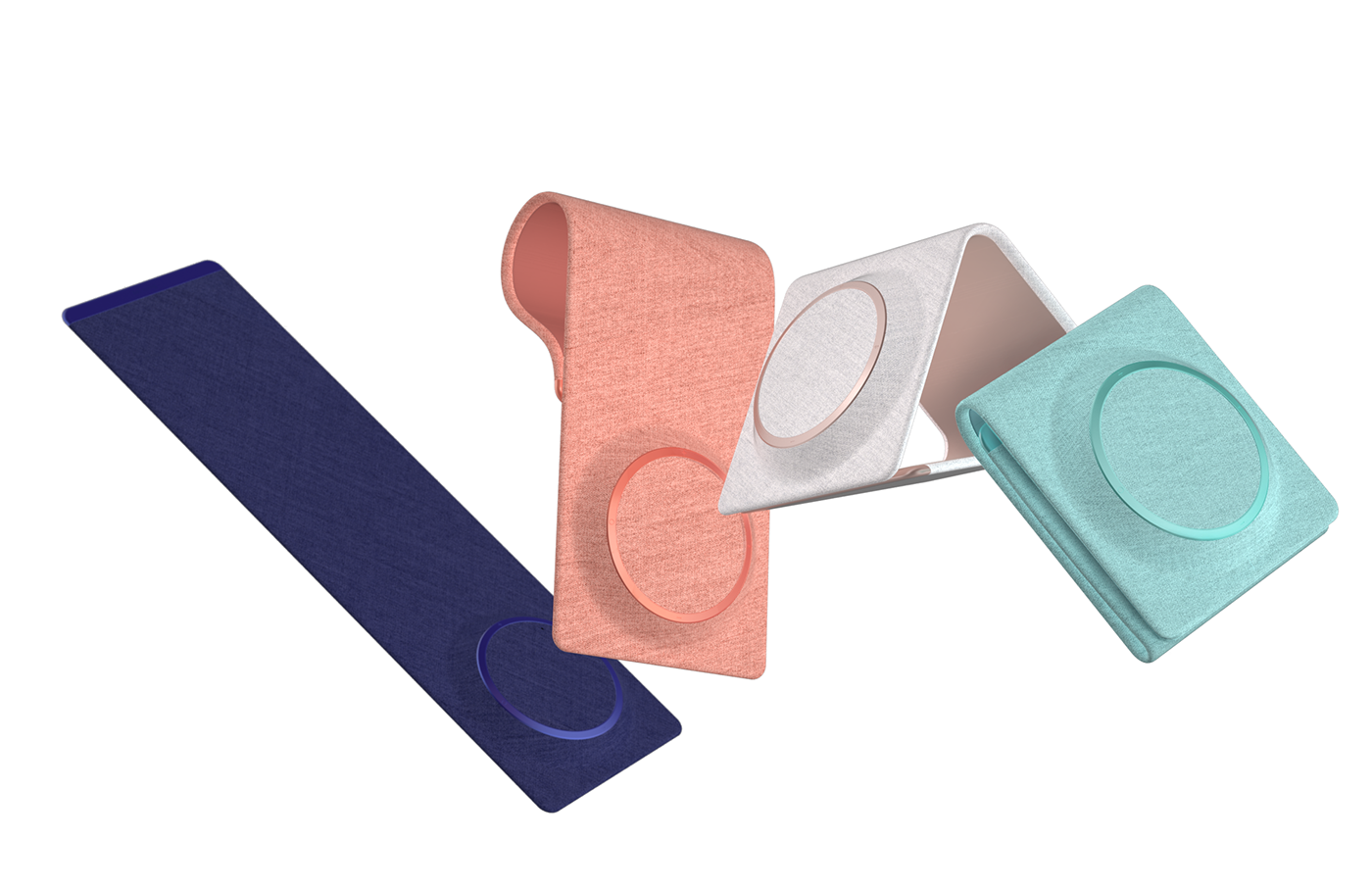 Portable，Bluetooth，speaker，geometry，Fabric，Beats tag，concept，fold，