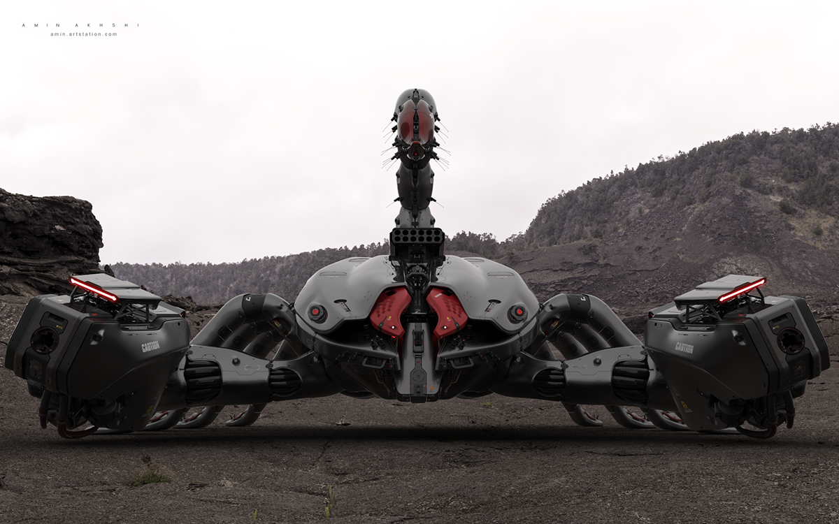Soul eating golden scorpion，Deathstalker，scorpion，Character design，Mecha，robot，science fiction，