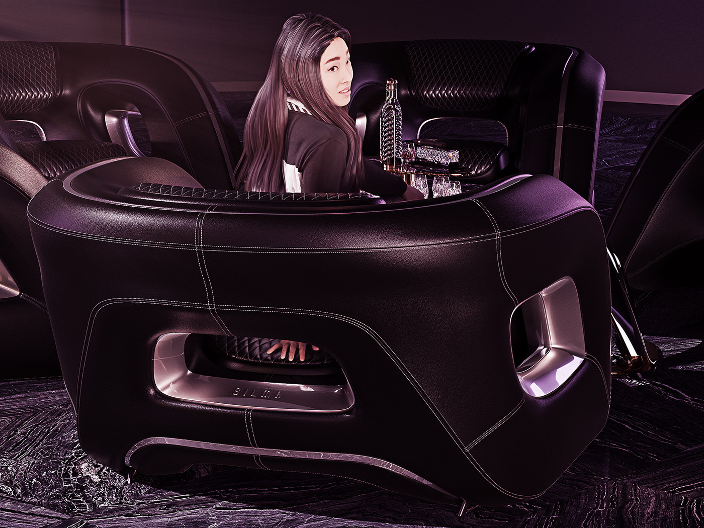 furniture，luxury，concept，Armchair，Eye armchair，Architectural modeling，