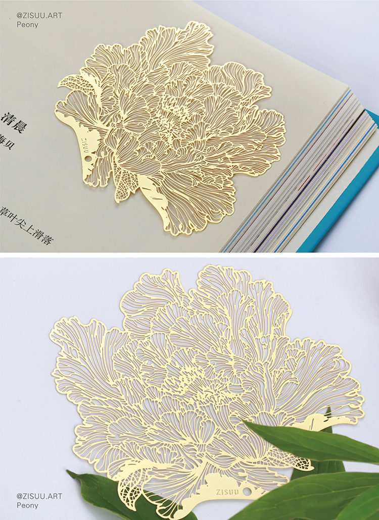 Original design，bookmark，Brass metal，Cultural and creative art，