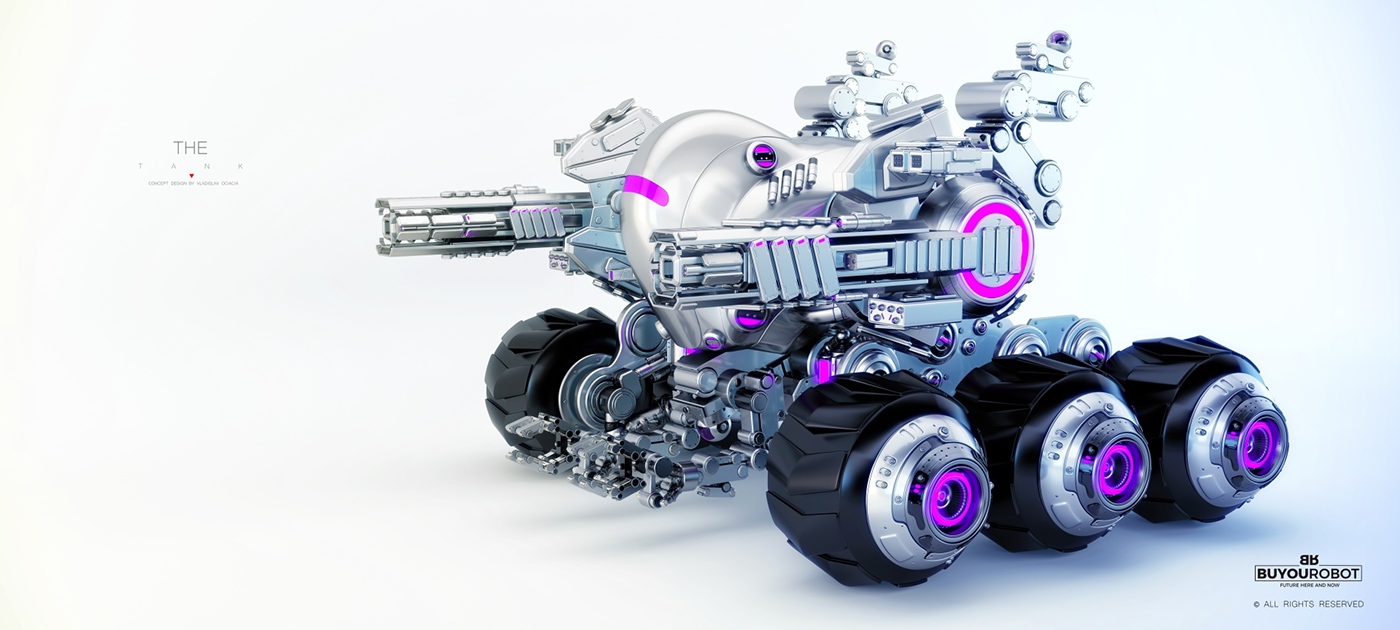 Fast tank，arms，model design ，