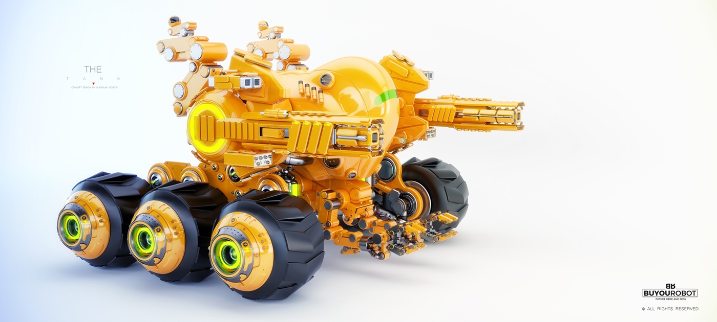 Fast tank，arms，model design ，