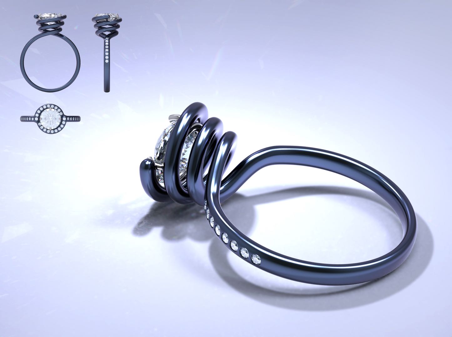 modeling，Render，keyshot，rhino，Zbrush，Jewellery，