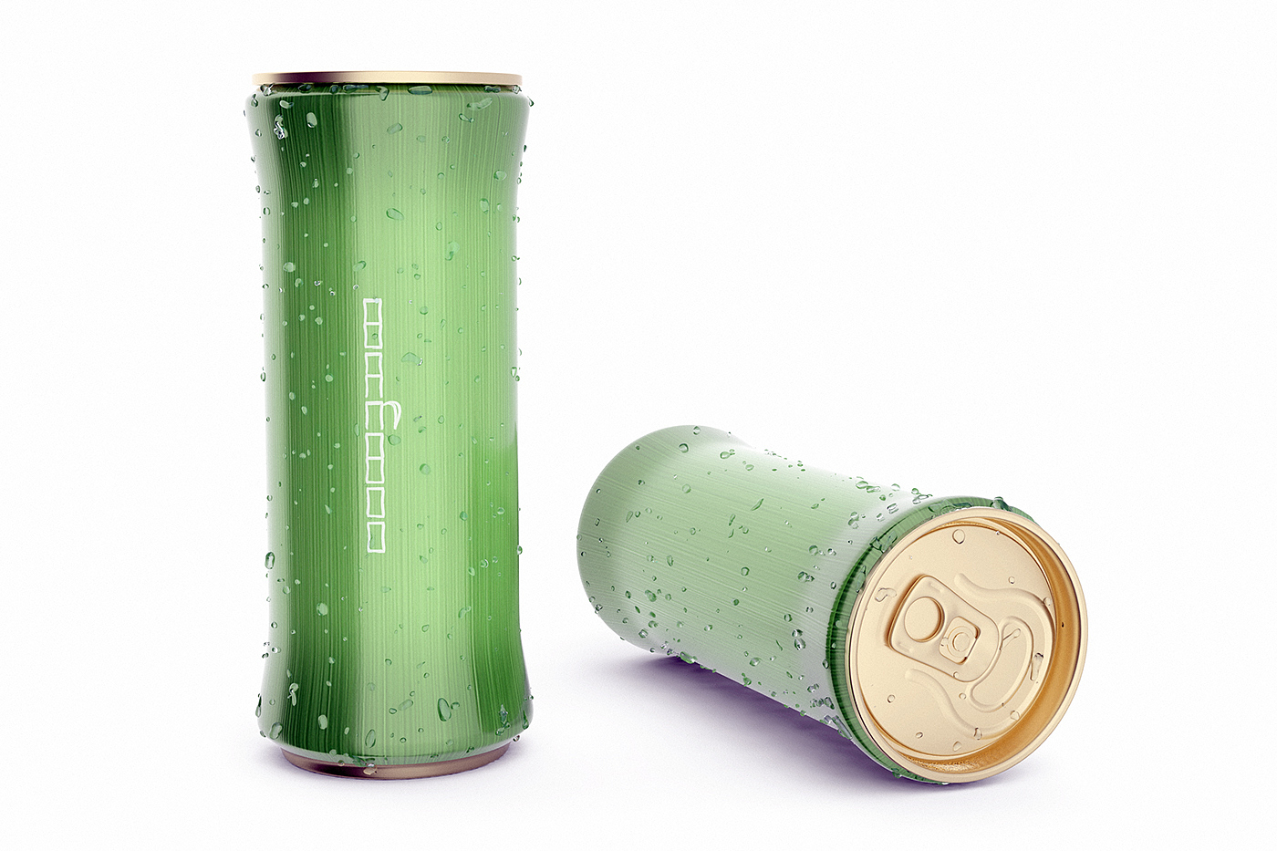 Bamboo，Cold drink can，Beverage can，conceptual design，