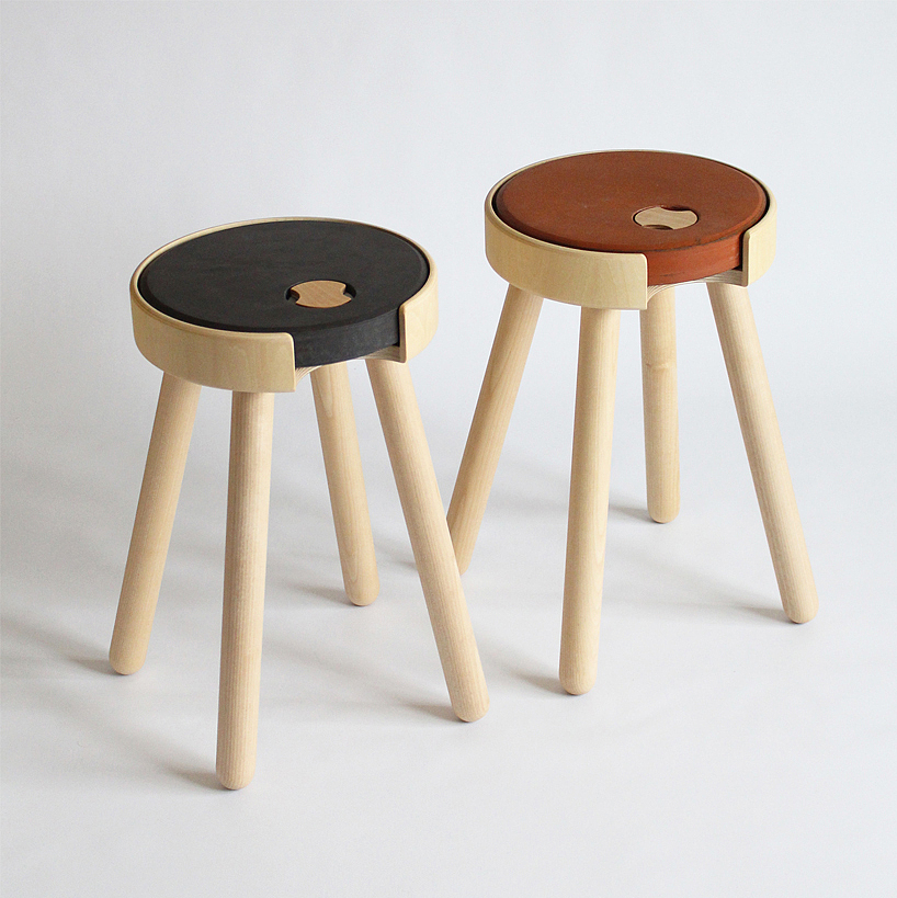 bouillon，Sitting stool，ceramics，Minimalist，