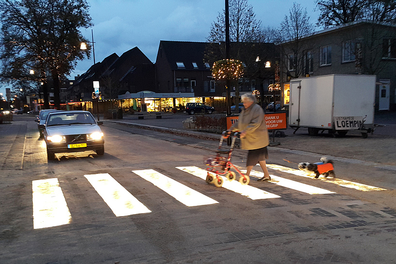 luminescence，zebra crossing，Netherlands，traffic safety，