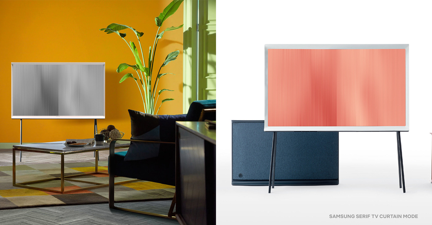 Curtain mode，television，Samsung，Serif，