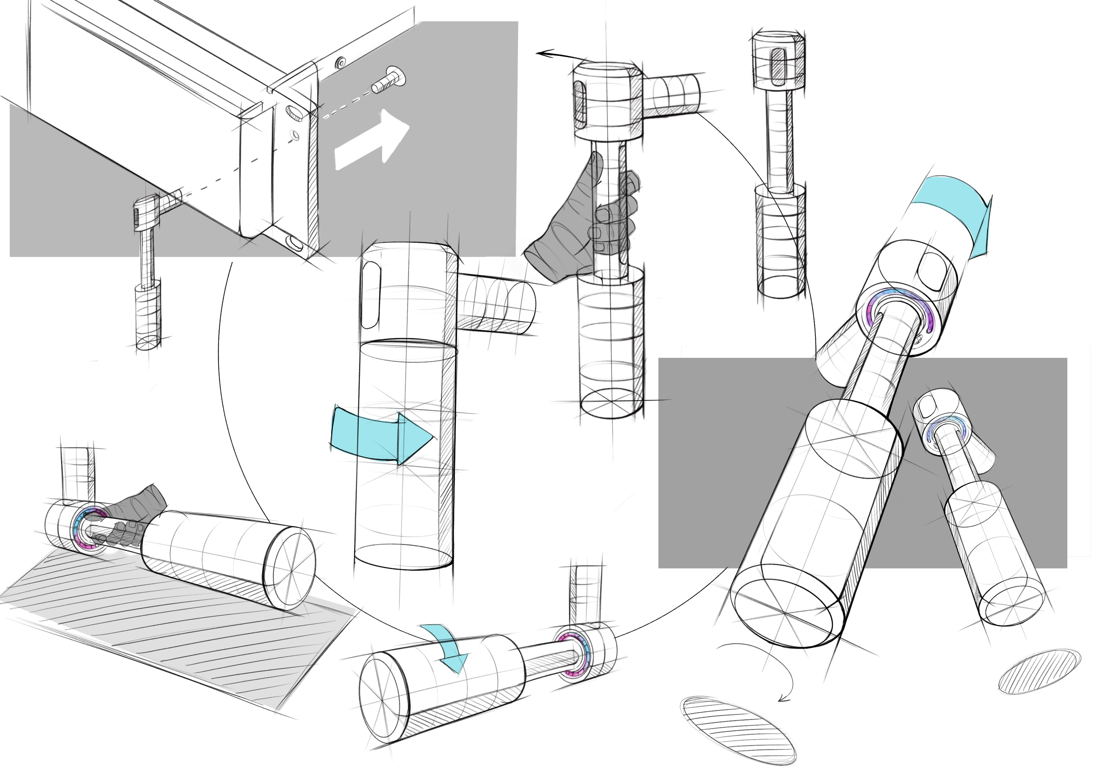 Hand drawn products，