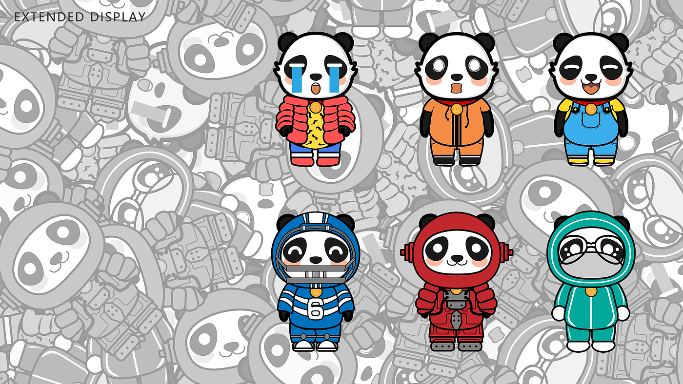 IP，Tide play，panda，original，Blind box，