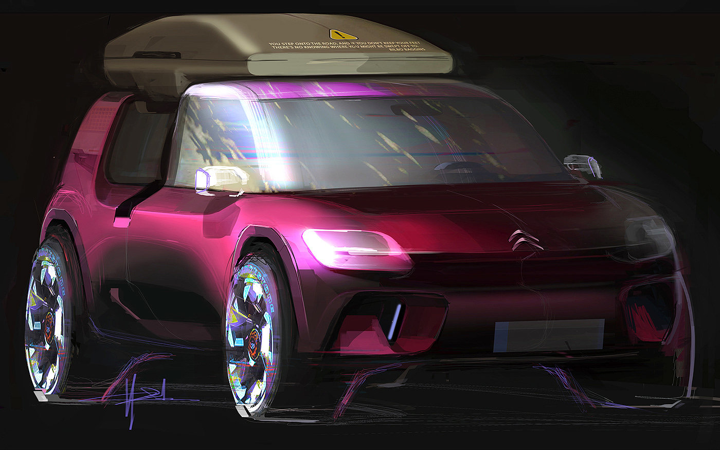 automobile，vehicle，Hand drawn，sketch，