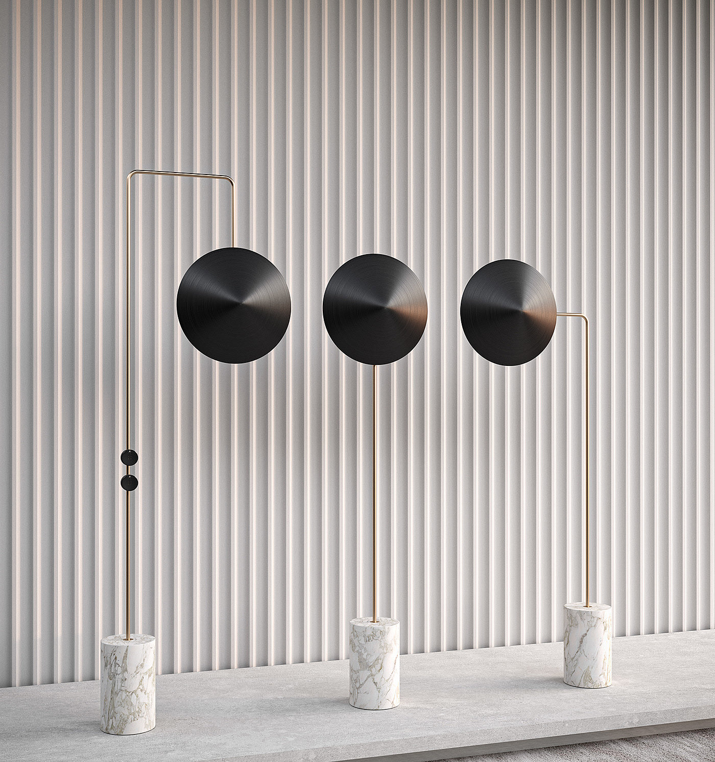 Moon Lamp，3xDS，lamp，shadow，brass，