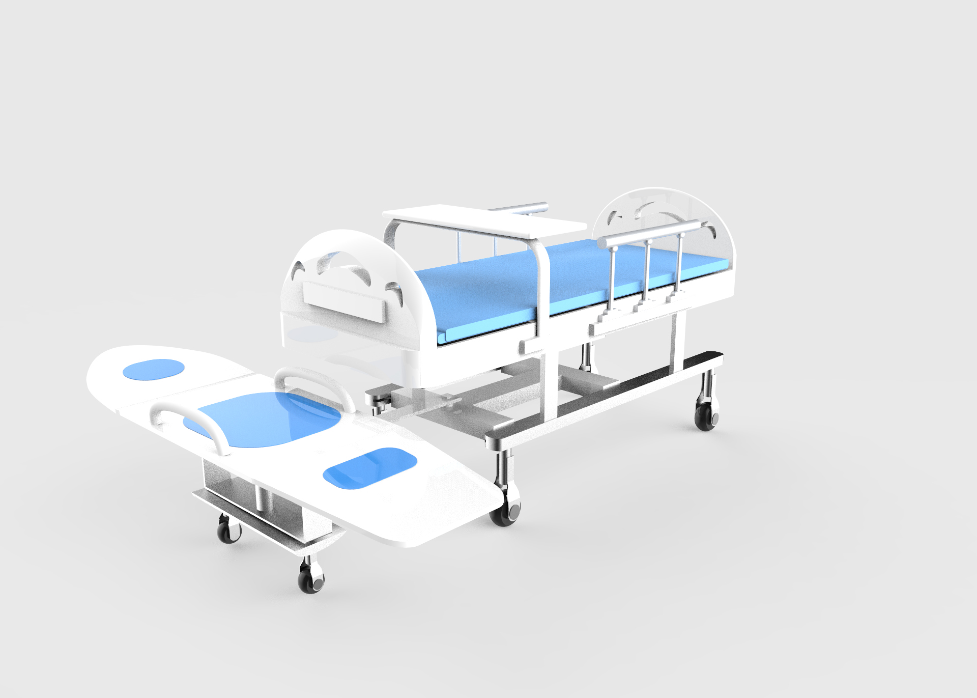 hospital bed，medical care，hommization，