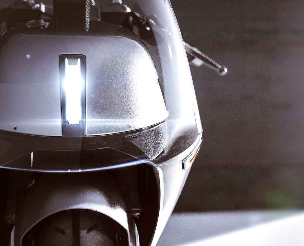 Motorcycle，windshield，Streamline design，appearance，