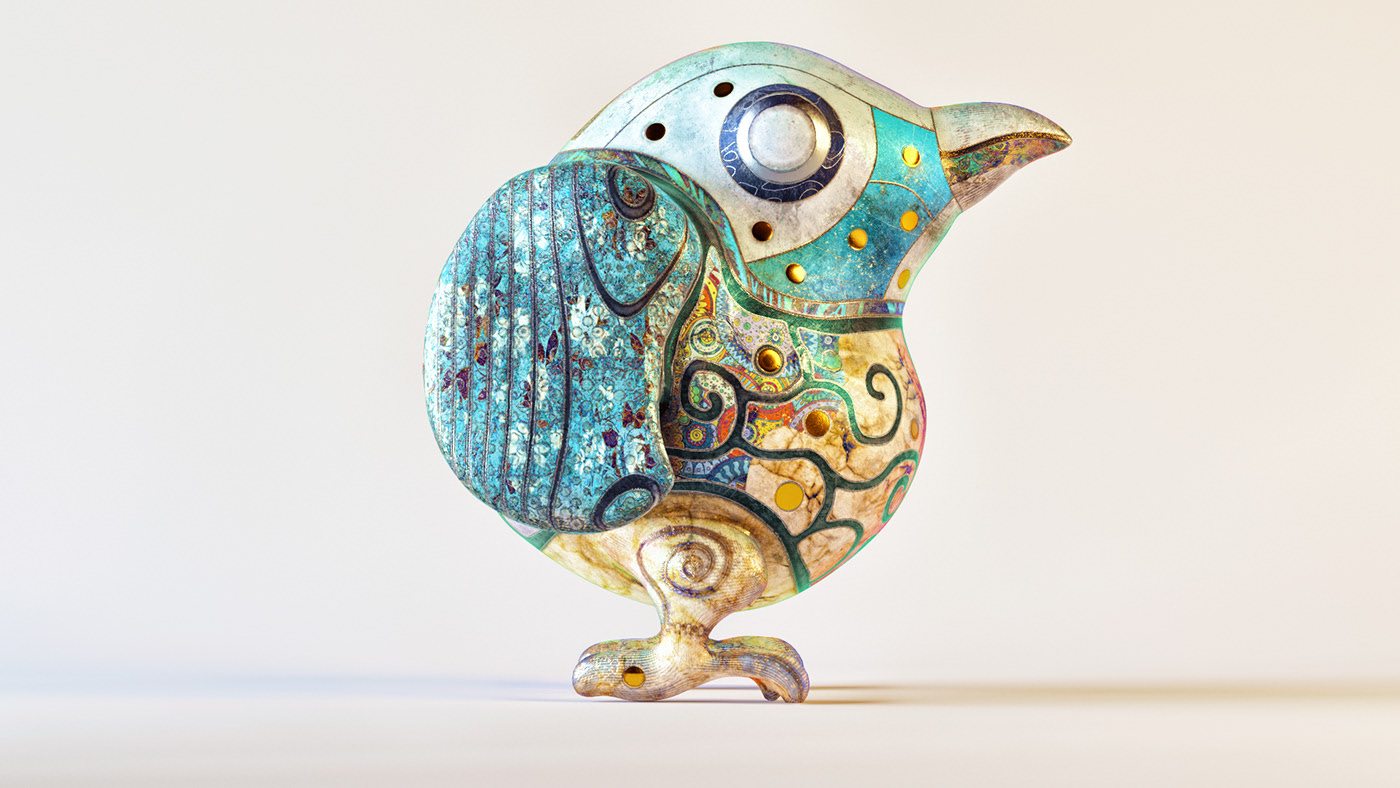 Color painting，animal，fish，bird，Collection，